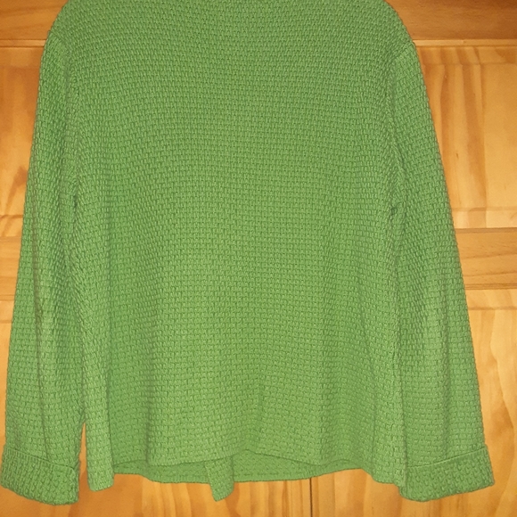 Talbots Petites Kelly Green Sweater size L - Picture 2 of 2